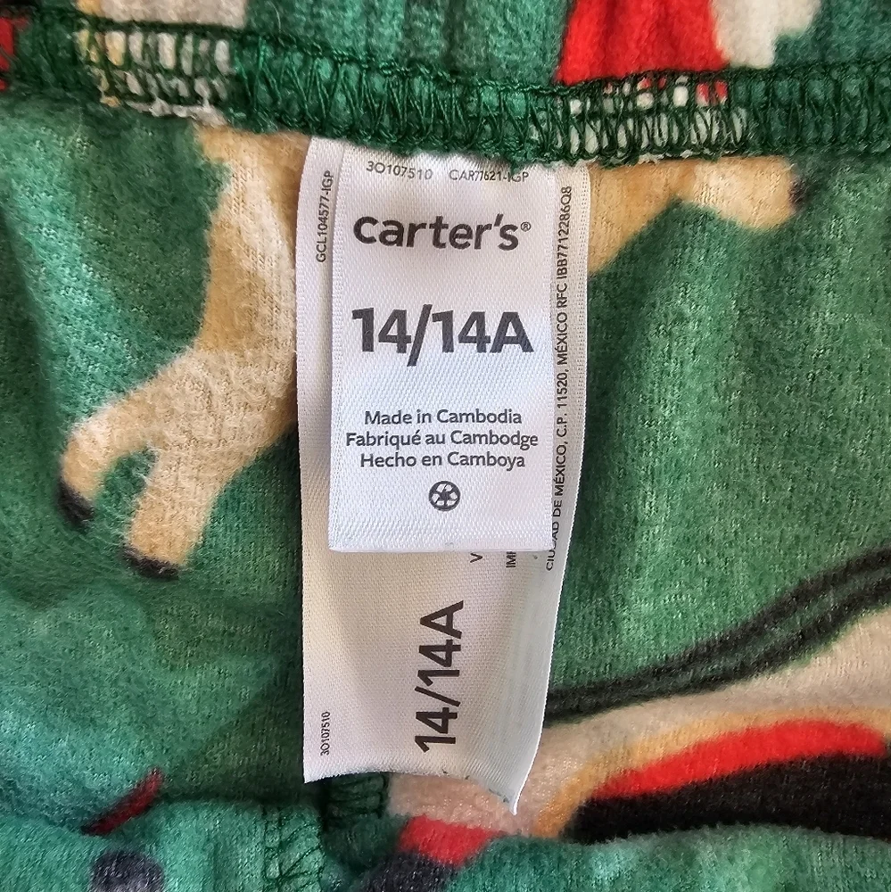 Carter’s Santa Squad Christmas Pajama Set Kids 14 Cozy Festive Holiday Sleepwear